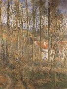 Camille Pissarro La Cotedes Boeufs at the Hermitage near Pontoise painting